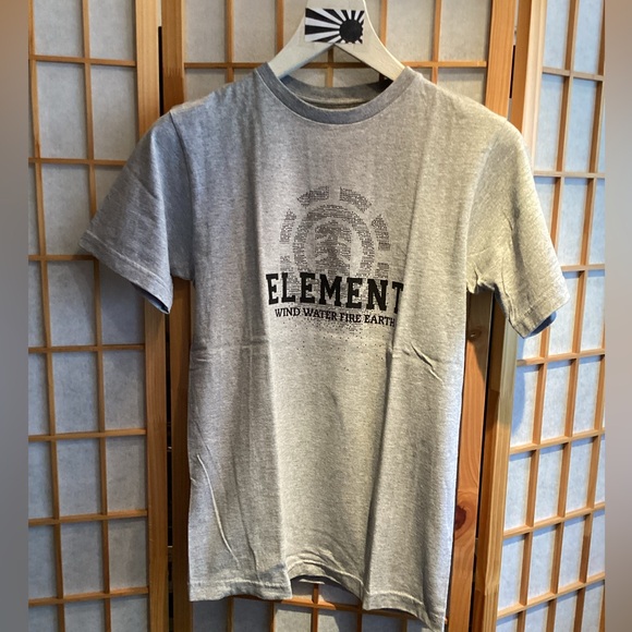 Element Skateboarding Gray Short Sleeve Graphic Logo Tee Small - Picture 1 of 5